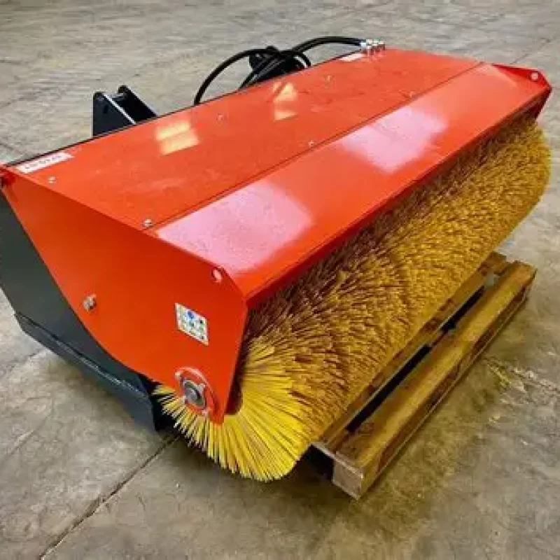 veegborstel met opvangbak wiellader 2,5ton